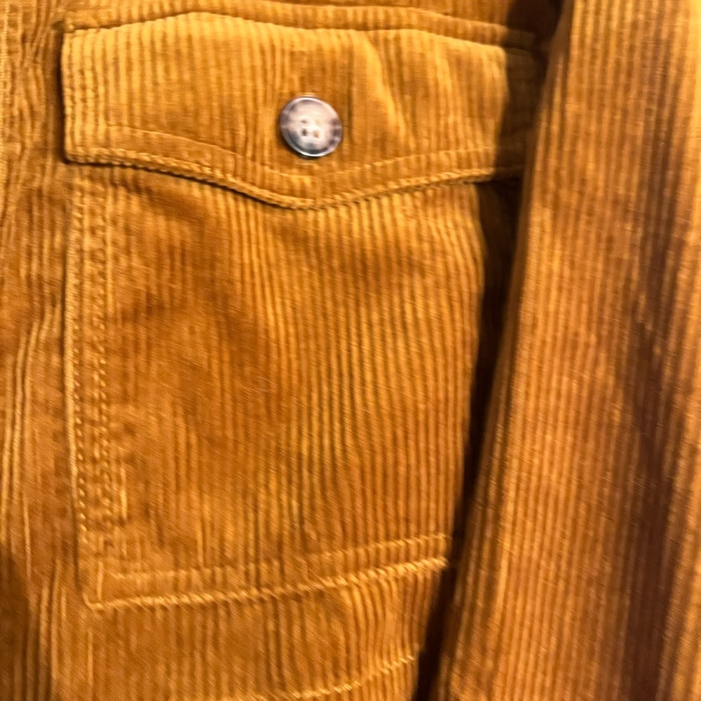Madewell Corduroy Shirt Jacket in Camel / Rust Womens Medium - Picture 8 of 12